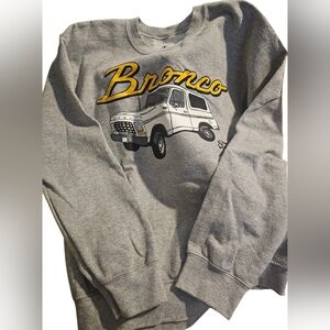 Ford Bronco Official double-sided Bronco gray & yellow small sweatshirt